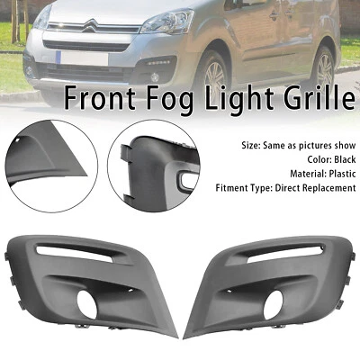 Front Bumper Foglight Grille Fit Citroen Berlingo Fit Peugeot Partner 2015-18 FG - Image 1 of 4
