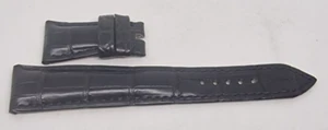 Rolex Original Alligator Black Strap mm20/16 L.11.8x4cm 346751bxs Daytona - Picture 1 of 4