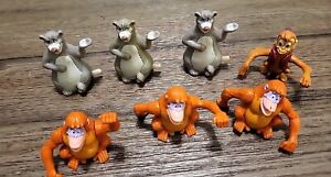 Vintage 1989 7- Wind-Up Toys Disney Jungle Book Baloo King Louis 🦧🐻