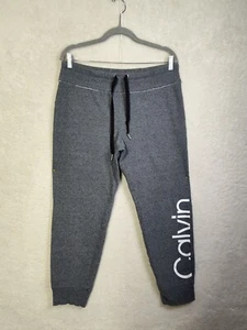 Calvin Klein Girls Pants Large Gray Fleece Drawstring Tapered Leg Active Jogger - Picture 1 of 19
