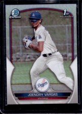2023 Bowman Chrome Joendry Vargas 1st Propect Refractor Card #189/499 Dodgers