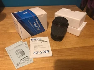 Lente zoom Tokina SZ-X 210 70-210 mm F4-5,6. Para cámaras de película de 35 mm. - Imagen 1 de 6