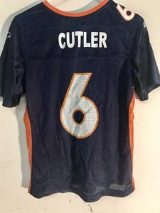 Reebok Camiseta Femenina de la NFL Denver Broncos Jay Cutler Navy Throwback sz L - Imagen 1 de 1