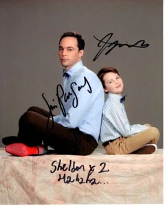 JIM PARSONS and IAIN ARMITAGE signed 8x10 THE BIG BANG THEORY SHELDON photo - Bild 1 von 1