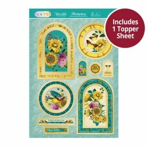 LENZUOLO TOPPER HUNKYDORY SUNNING GIRASOLI ADORABILE SEGNABILE PER CARTE/ARTIGIANATO