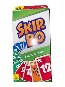 New Mattel Skip-Bo Card Game 2 to 6 Players (1-Pack) LB2S1 - Picture 1 of 3