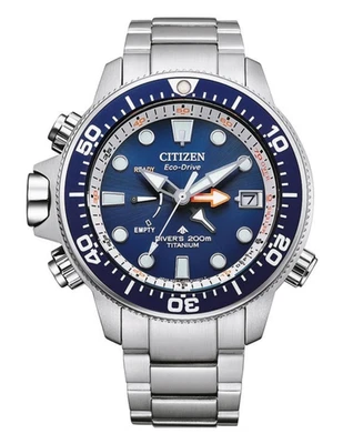 NUEVO RELOJ CITIZEN ECO DRIVE DIVERS PROMASTER AQUALAND TITANIO 200M BN2041-81L Foto 1 de 4