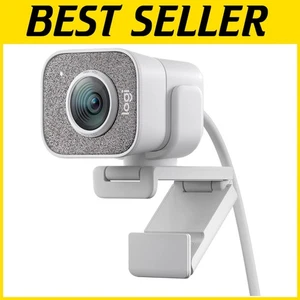 Webcam Auto-Framing 1080p pour un streaming fluide et la création de contenu - Blanc - Photo 1/12