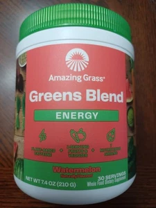 Amazing Grass Greens Blend Energy: Super Greens Powder Watermelon, 30 Servings - Picture 1 of 3