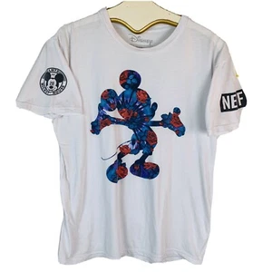Disney Neff Mickey Mouse Tee T-Shirt Size medium white cotton short sleeve - Picture 1 of 7