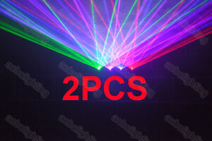 2x 4 lens Stage laser light 4 eyes Laser Light Projector Bar Disco DJ DMX Lasers