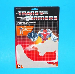Hasbro Takara G1 Transformers Protectobot 1986 primeros auxilios tarjetero - Imagen 1 de 2