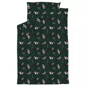 Lousy Livin Bedlinen "Polo" Eden Green Bedding Duvet Cover 100% Organic Cotton - Picture 1 of 3