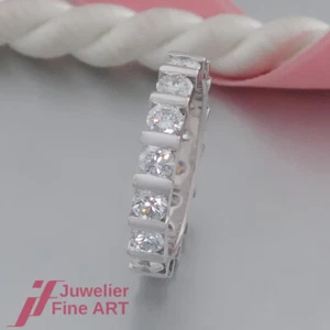 Ring - Memoire-Ring 16 Brillanten (Brillant) ges. ca. 2,40ct- 18K/750 Weißgold - Bild 1 von 6