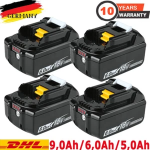 Per Makita batteria 18V 9,0AH 6AH BL1860 BL1850B BL1830 BL1820B LXT litio - Foto 1 di 19