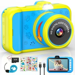 Appareil Photo Enfant | 3.5" Grand Écran| Zoom Rotatif 360°| 1080P HD Apparei... - Zdjęcie 1 z 9