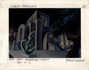 Teenage Mutant Ninja Turtles TMNT Production Animation background Key 1994 CT - Picture 1 of 2