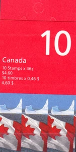 W CANADA 1682-BK214 (UNG) FLAG DEFINITIVE UNGLUED BOOKLET - Picture 1 of 1