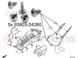 Honda CBR1000RR 2012-2016 Unterboden Verkleidung Blechschrauben 93903-24280 - Bild 1 von 3