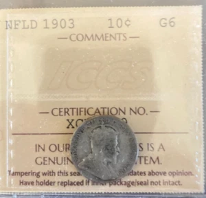 Newfoundland - 10 Cents - 1903 - ICCS Certified - G-6 - Picture 1 of 3
