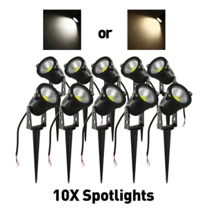 10X 12V Spotlights Patio Yard Landscape Lighting Cool/Warm White Waterproof IP65 - Picture 1 of 12