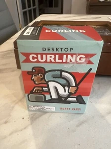 NIB Running Press Miniature DESKTOP CURLING Game Portable Kit office toys - Picture 1 of 7
