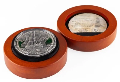 2019 2oz Silver Mint of Poland HMS Bounty 2000 CFA Francs Mintage: 500 pieces - Image 1 of 4