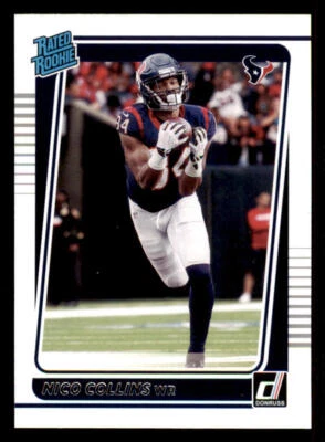 2021 Donruss #280 Nico Collins RR RC - Image 1 of 2
