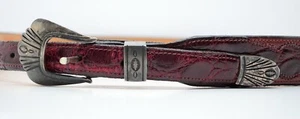 Dan Oliver Shades of the West Scottsdale AZ Navajo Belt Buckle Sterling Used 34 - Picture 1 of 22