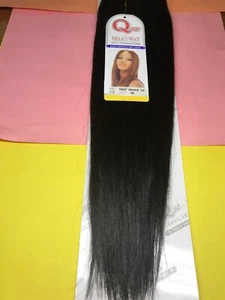 MILKYWAY 100% CABELLO HUMANO QUE_YAKY WEAVE REMY_14"_#1B - Imagen 1 de 3