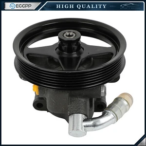 Power Steering Pump w/ Pulley For Ford F-150 2004-2008 Lincoln Mark LT 2006-2008 - Picture 1 of 6