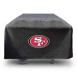 San Fran 49ers NFL Barbecue BBQ Large 4 Burner Grill Cover Fanmats  68x21x35 - Picture 1 of 3