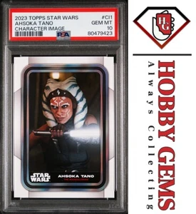 AHSOKA TANO PSA 10 2023 Topps Star Wars Flagship Character SP Variation #CL-1 - Picture 1 of 2