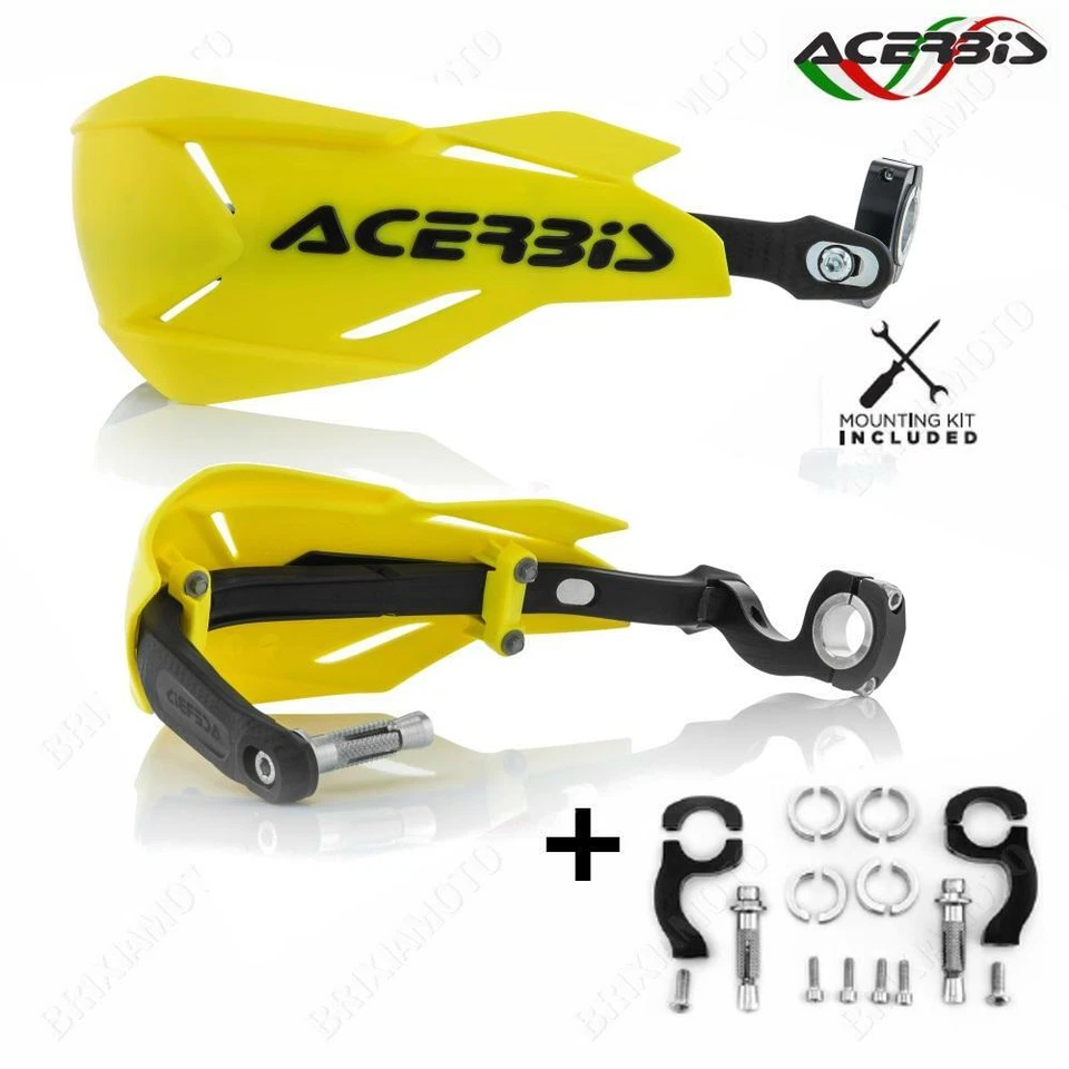 Coppia Paramani Acerbis X-factory Giallo Husaberg 450 FE 70° Engine 2009-2011
