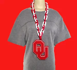 Oklahoma Sooners Fan Chain Pendant Necklace NCAA College Football Man Cave Gift - Picture 1 of 8