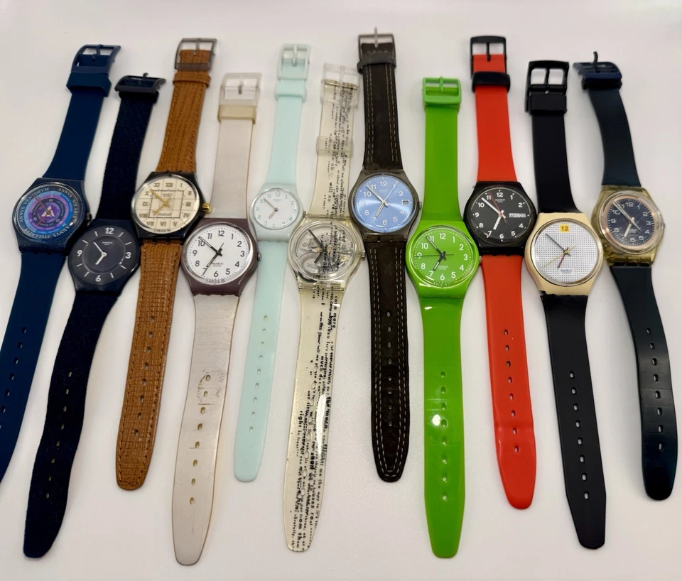 Paquete de 11 relojes Swatch todos funcionando  Foto 1 de 4