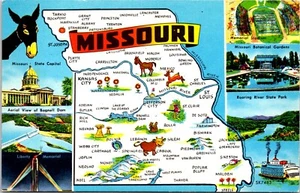 Mapa del estado postal de Missouri E48 - Imagen 1 de 2