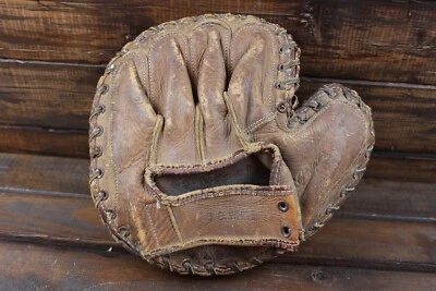 Vintage Macgregor  Baseball Glove Catchers Mitt Flex-pad RHT G182 Leather - Image 1 of 4