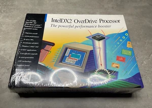 NEW DX2 50 BOXED INTEL PROCESSOR OVERDRIVE DX2ODPR50 486 50Mhz CPU 25/50 - Picture 1 of 3