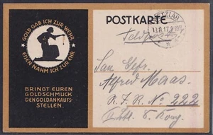 74083) WETZLAR 1917 Buena Postal Colección Oro 1. Guerra Mundial - Imagen 1 de 2