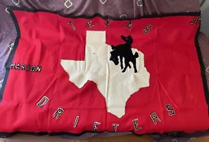 Bandera de bandera cosida a mano ""The Texas Drifters"" vintage de la banda de country de 1950 - Imagen 1 de 7