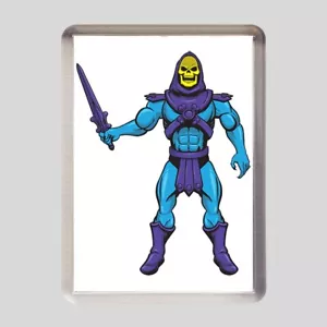 SCHELETTOR 50 mm x 35 mm magnete acrilico frigorifero He-Man Masters of the Universe MOTU - Foto 1 di 2