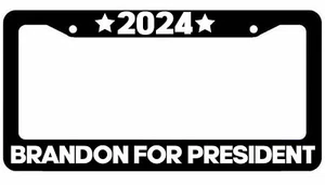 Let's Go Brandon License Plate Frame FJB 2024 Cover #2 - Foto 1 di 2