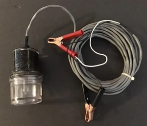 Heavy Duty, Sealed Waterproof 12 V Fishing Drop Light, 25’ Cord, Very Bright - Picture 1 of 4
