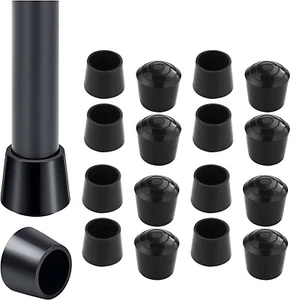 Rubber Chair Leg Tips Caps Non-Slip Round Furniture Feet Pads Protective Covers - Picture 1 of 7