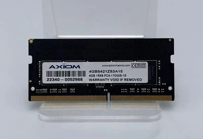Genuine Axiom 4GB DDR4-2133 SO-DIMM RAM PC4-17000S-15 Free Shipping Tested - Image 1 of 2