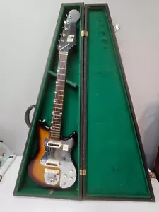 VTG Guyatone LG-65T 1965's Japan Electric Guitar Tobacco Sunburst Original Case - Picture 1 of 24