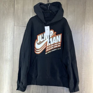 Nike Jordan Herren Jumpman Fleece Pullover Hoodie schwarz Größe Large DC9604-010 - Bild 1 von 7
