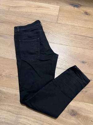 Saint Laurent Faded Black Denim Jeans D02 M/SK-LW Size 33 - Image 1 of 4
