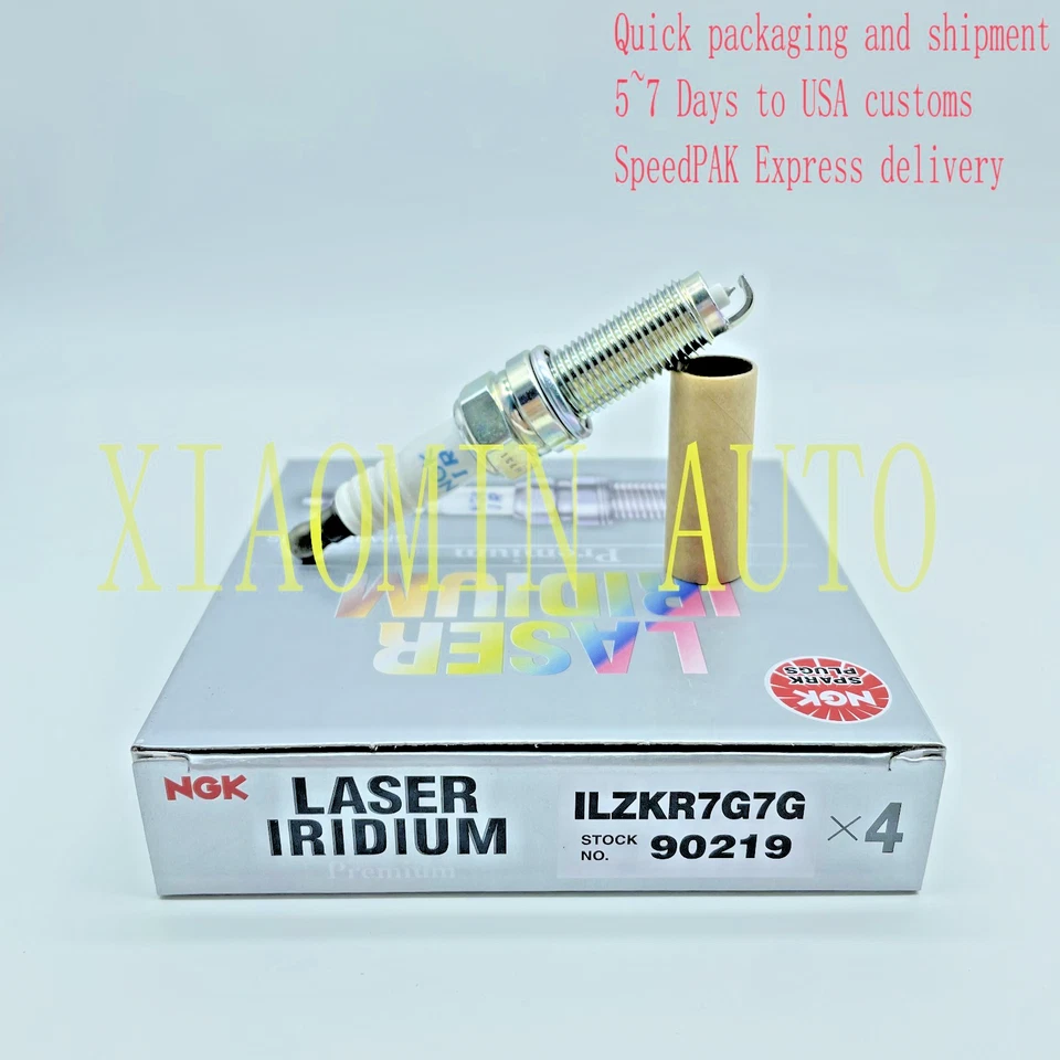 4x Bujía Iridio NGK ILZKR7G7G 90219 para ALFA ROMEO GIULIA STELVIO 2.0T Foto 1 de 4